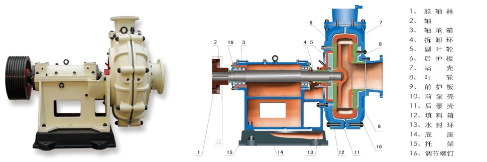 zj渣浆泵解剖图